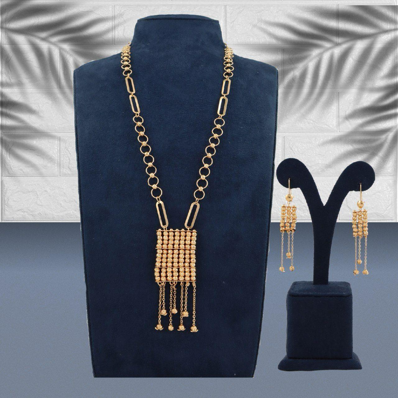 Royal Golden Dorce Bead Tassel Pendant Set
