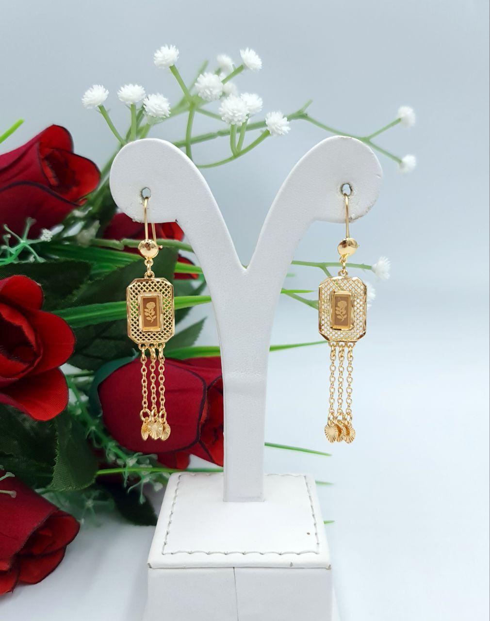 Vintage Khaleeji Rose Tassel Earrings