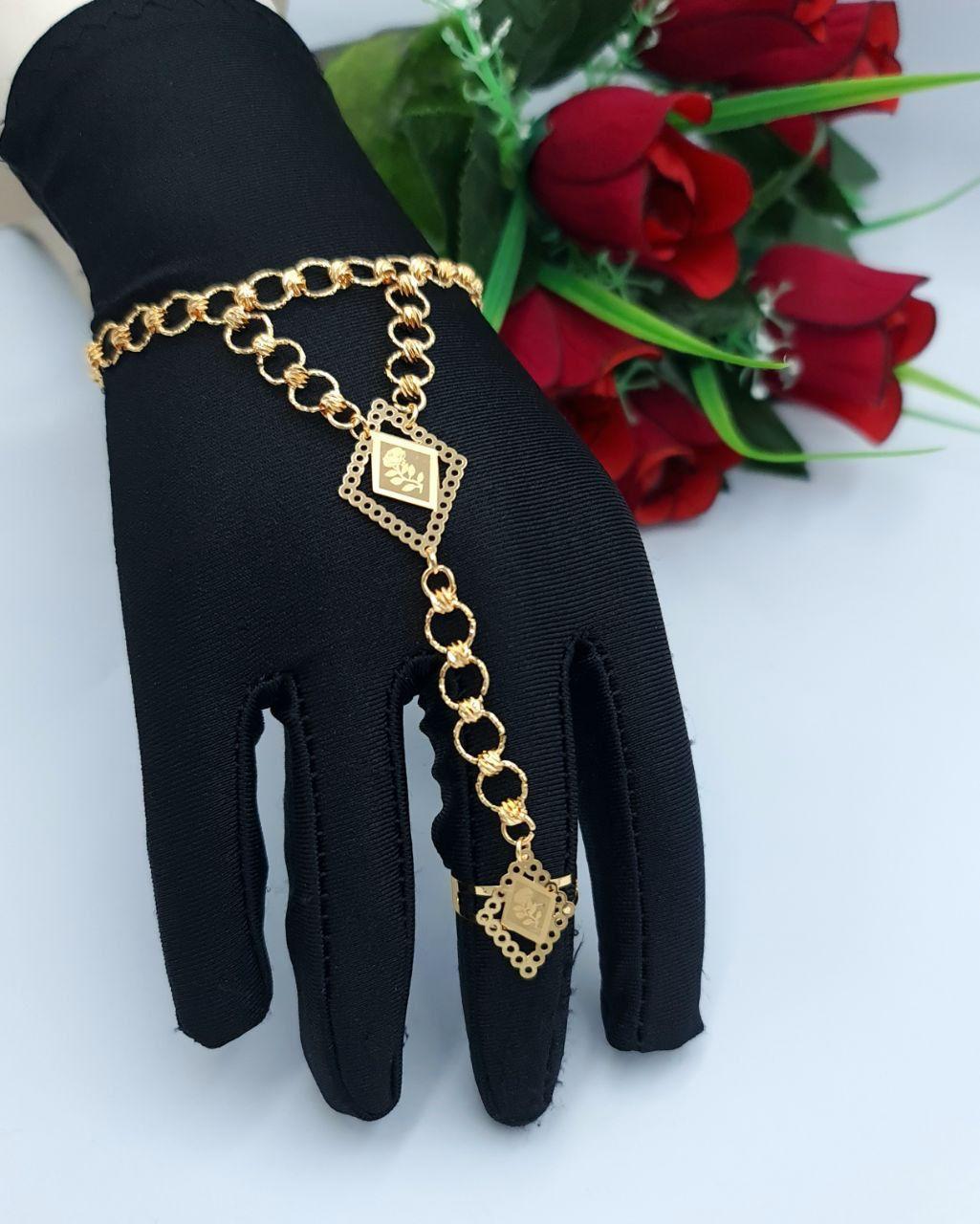 Royal Diamond Rose Gold Hand Bracelet