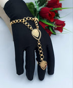 Royal Teardrop Rose Gold Hand Bracelet