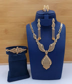 Royal Golden Lattice Leaf 4-Piece Set