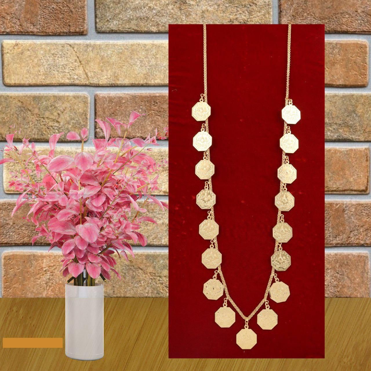 Royal Octagonal Coin Heritage Long Necklace