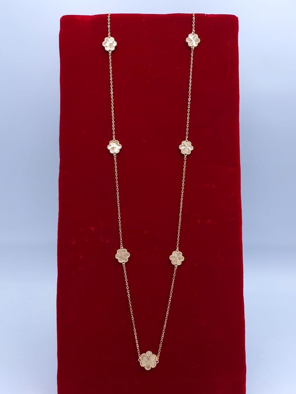Royal Golden Sunburst Flower Layering Necklace
