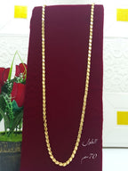 Royal 70cm Diamond-Cut Flat Patterned Chain