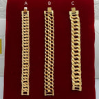 Premium Khaleeji Textured Gold-Alternative Bracelets
