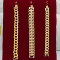 Luxurious Khaleeji Textured Gold-Tone Bracelet