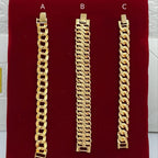 Luxurious Khaleeji Textured Gold-Tone Bracelet