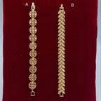 Intricate Filigree Khaleeji Gold-Tone Bracelet