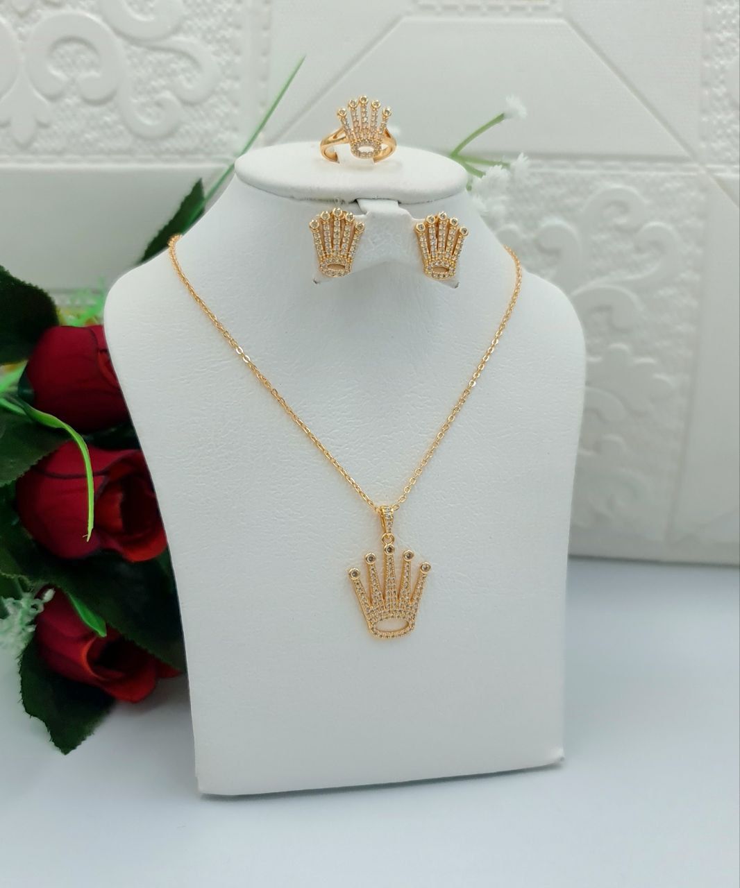 Royal Crystal Crown 3-Piece Set