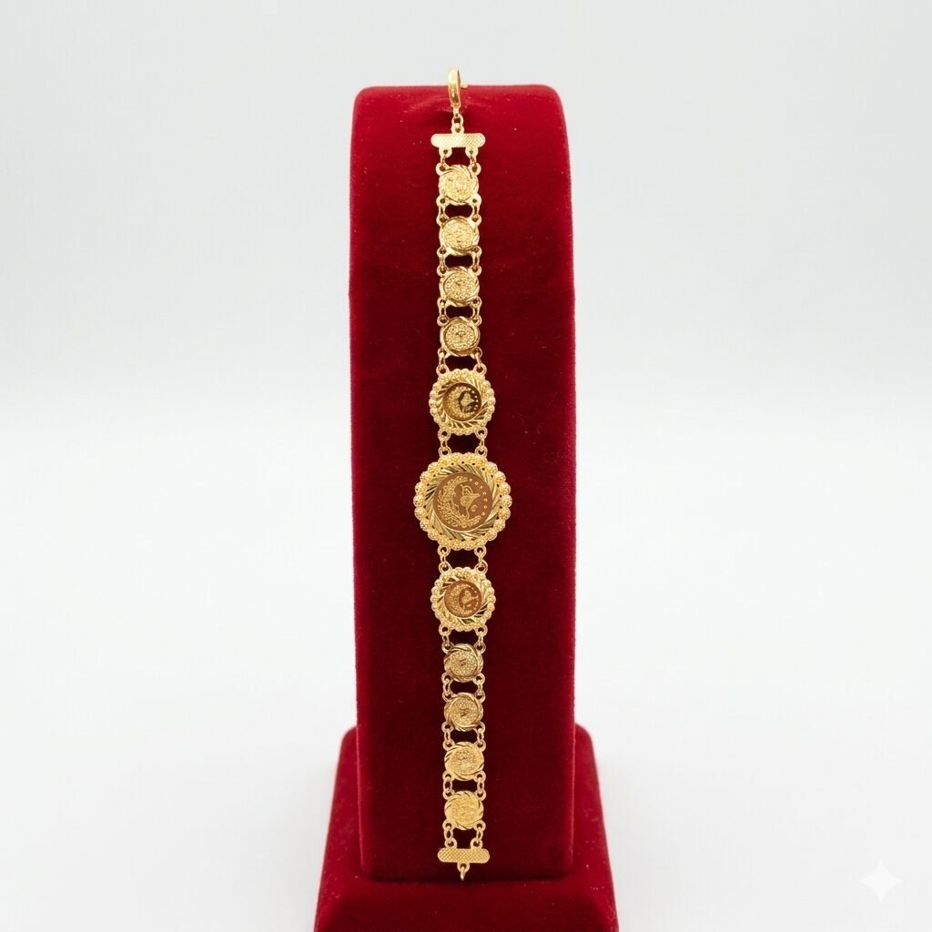 Authentic Lira Coin Gold-Tone Bracelet - Image 2