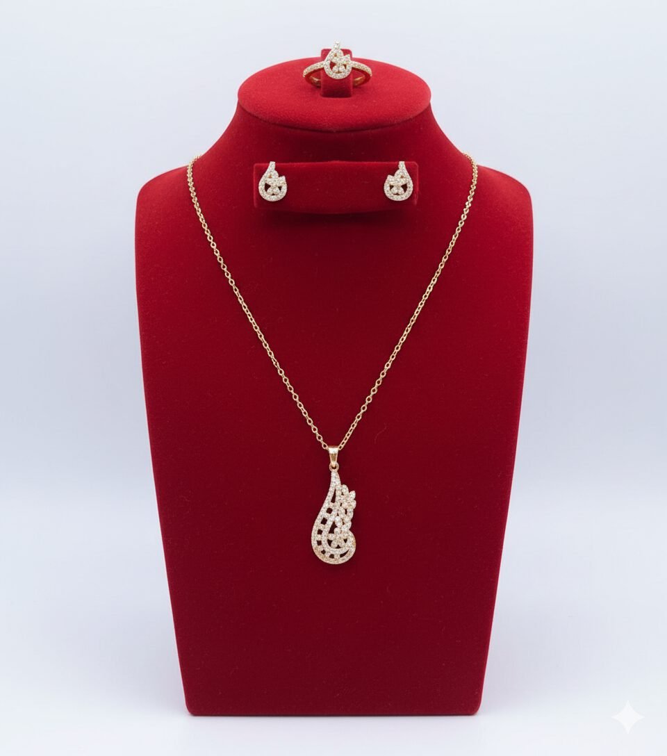 Teardrop Filigree Jewelry Set