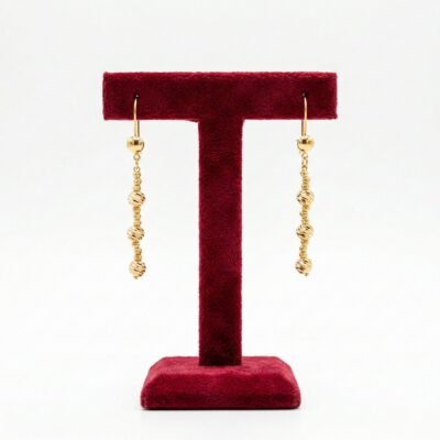 Royal Golden Dorce Linear Drop Earrings