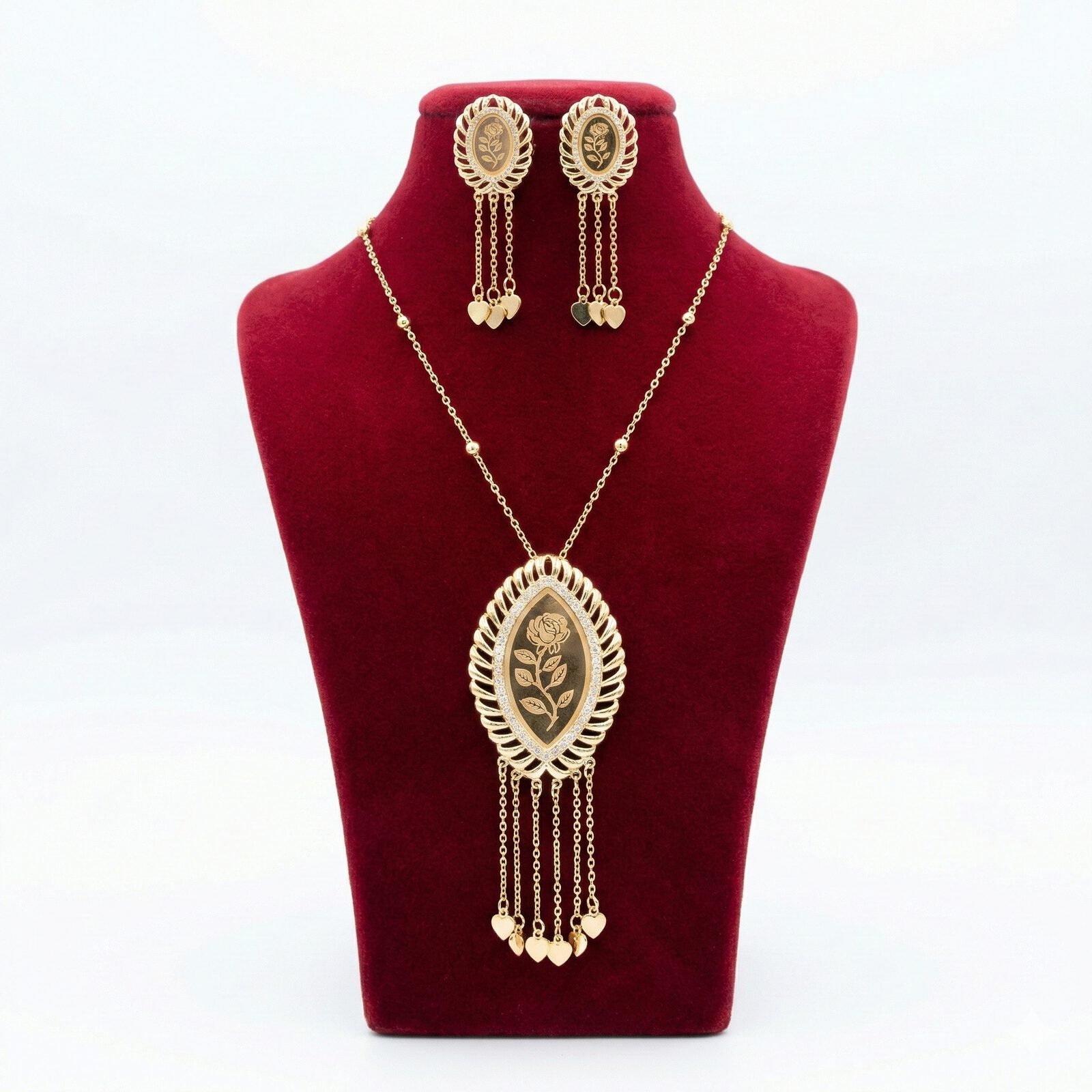 Royal Marquise Rose Radiant Frame Set
