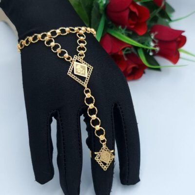 Royal Diamond Rose Gold Hand Bracelet